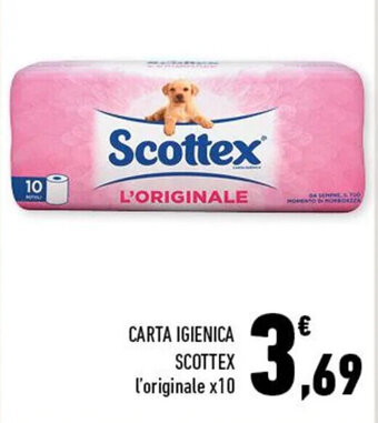 Conad CARTA IGIENICA SCOTTEX l'originale x10 offerta