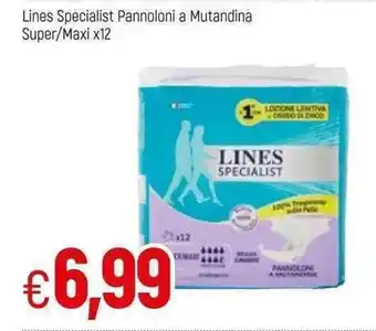 Famila Lines Specialist Pannoloni a Mutandina Super/Maxi x12 offerta