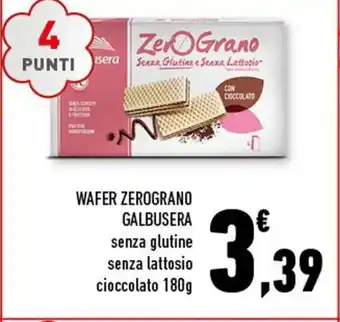Conad WAFER ZEROGRANO GALBUSERA 180 g offerta