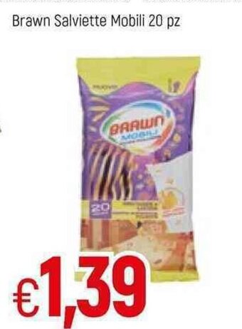 Famila Brawn Salviette Mobili 20 pz offerta