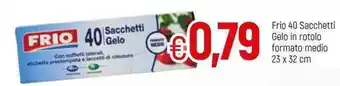 Famila Frio 40 Sacchetti Gelo in rotolo formato medio 23x32 cm offerta