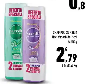 Conad SHAMPOO SUNSILK 2 x 250 Napoli 70g/ mortadella 80g offerta