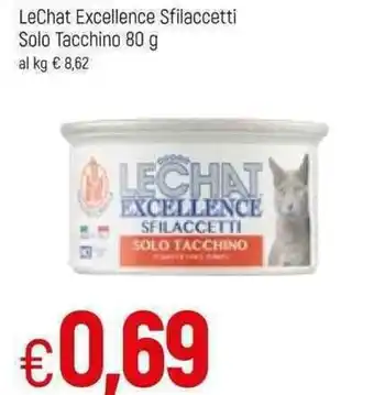 Famila LeChat Excellence Sfilaccetti Solo Tacchino 80g offerta