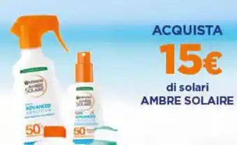 LINEA SOLARI AMBRE SOLAIRE a partire da ACQUISTA di solari AMBRE SOLAIRE