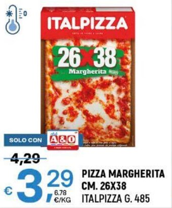 A&O PIZZA MARGHERITA CM. 26X38 ITALPIZZA G. 485 offerta