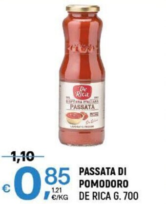 A&O PASSATA DI POMODORO DE RICA G. 700 offerta
