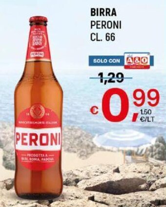 A&O BIRRA PERONI CL. 66 offerta