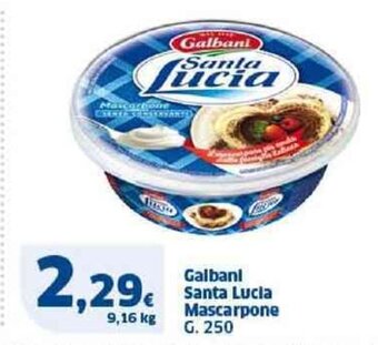Sigma Galbani Santa Lucia Mascarpone G. 250 offerta