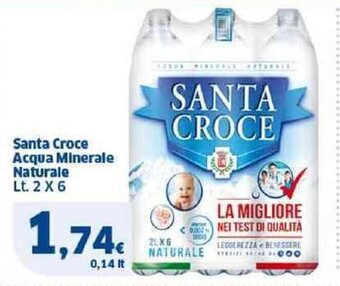 Sigma Santa Croce Acqua Minerale Naturale Lt. 2 X 6 offerta