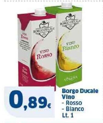 Sigma Borgo Ducale Vino - Rosso - Blanco Lt. 1 offerta
