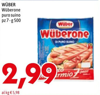 MEGA WÜBER Wüberone puro suino pz 7-g 500 offerta