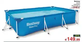 Bestway piscina rettangolare 300x201x66 cm