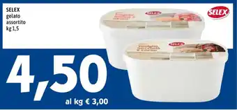 MEGA SELEX gelato assortito kg 1,5 offerta