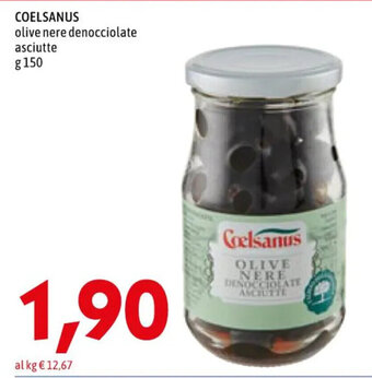 MEGA COELSANUS olive nere denocciolate asciutte g 150 offerta