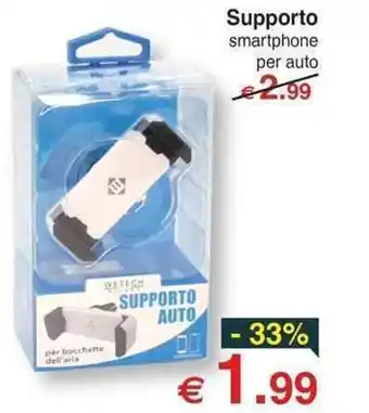 Supporto smartphone per auto