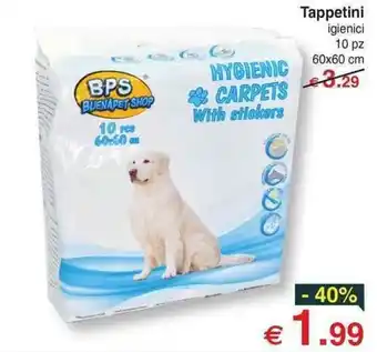 Tappetini igienici 10 pz 60x60 cm