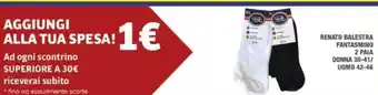 Maury's AGGIUNGI ALLA TUA SPESA! RENATO BALESTRA FANTASMINO 2 PAIA DONNA 35-41/ UOMO 42-46 offerta