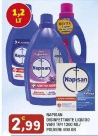 Maury's NAPISAN DISINFETTANTE LIQUIDO VARI TIPI 1200 ML/ POLVERE 600 GR offerta