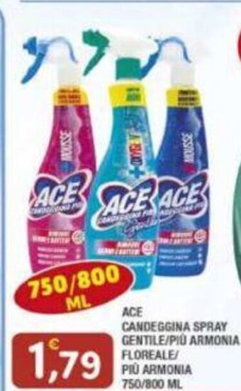 Maury's ACE CANDEGGINA SPRAY GENTILE/PIÙ ARMONIA FLOREALE/ PIÙ ARMONIA 750/800 ML offerta