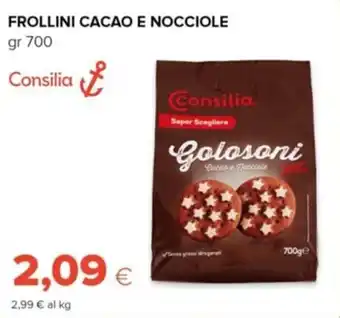Tigre Consilia FROLLINI CACAO E NOCCIOLE gr 700 offerta