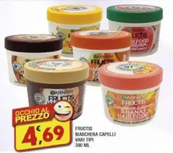 Maury's FRUCTIS MASCHERA CAPELLI VARI TIPI 390 ML offerta