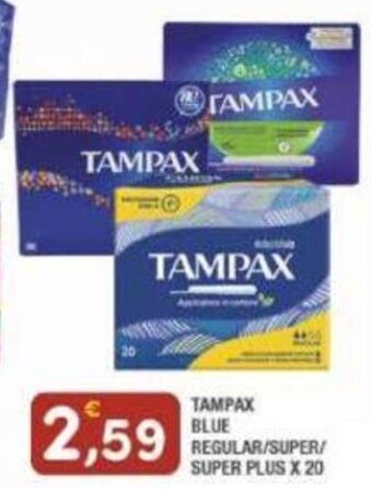 Maury's TAMPAX BLUE REGULAR/SUPER/ SUPER PLUS X 20 offerta