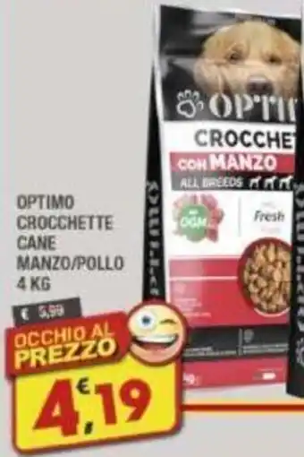 Maury's OPTIMO CROCCHETTE CANE MANZO/POLLO 4 KG offerta