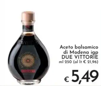 Eurospesa Aceto balsamico di Modena igp DUE VITTORIE ml 250 offerta