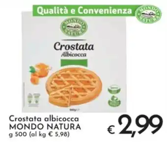 Eurospesa Crostata albicocca MONDO NATURA g 500 offerta