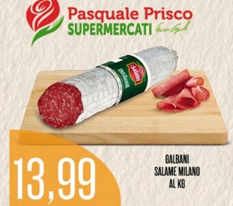 Supermercati Pasquale Prisco GALBANI SALAME MILANO offerta