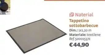 Bricocenter Naterial Tappetino sottobarbecue offerta