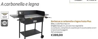 Bricocenter Barbecue a carbonella e legna Festa Plus offerta
