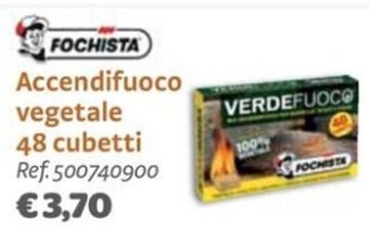 Bricocenter FOCHISTA Accendifuoco vegetale 48 cubetti offerta