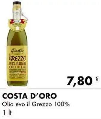 Iper Tosano COSTA D'ORO Olio evo il Grezzo 100% 1 lt offerta