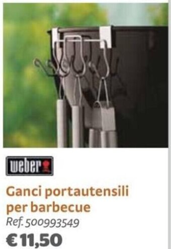 Bricocenter weber Ganci portautensili per barbecue offerta