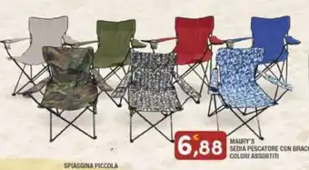 Maury's MAURY'S SEDIA PESCATORE CON BRACCIOLI COLORI ASSORTITI offerta