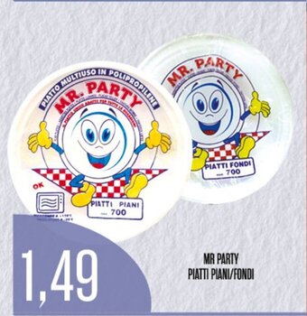 Supermercati Pasquale Prisco MR PARTY PIATTI PIANI/FONDI offerta