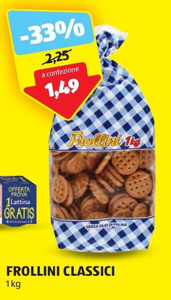 ALDI FROLLINI CLASSICI 1 kg offerta