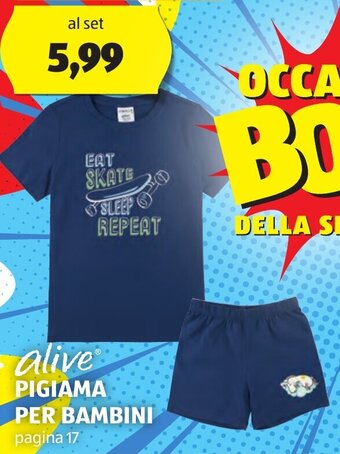 ALDI alive PIGIAMA PER BAMBINI offerta