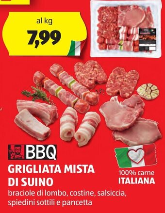 ALDI BBQ GRIGLIATA MISTA DI SUINO offerta