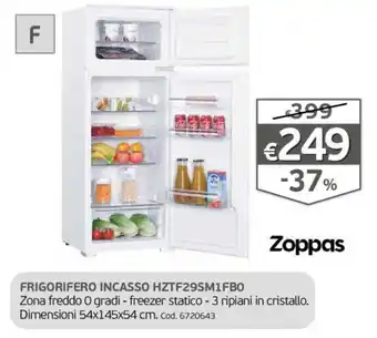 FRIGORIFERO INCASSO HZTF29SM1FB0