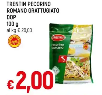 IperFamila TRENTIN PECORINO ROMANO GRATTUGIATO DOP 100 g offerta