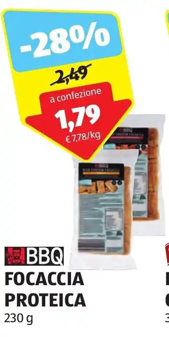 BBQ FOCACCIA PROTEICA 230 g