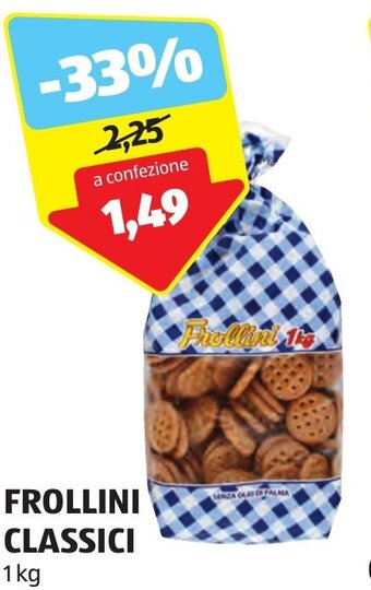 ALDI FROLLINI CLASSICI 1 kg offerta
