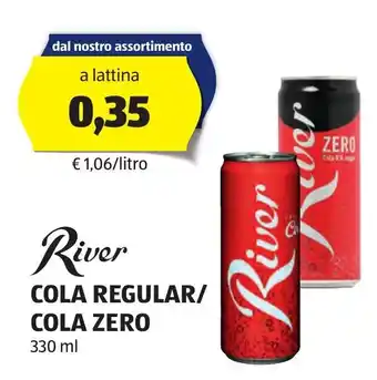 ALDI River COLA REGULAR/ COLA ZERO 330 ml offerta