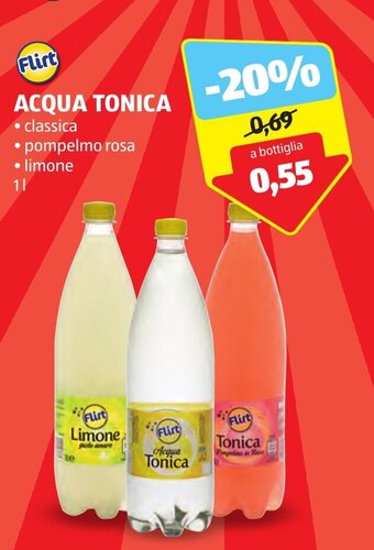 ALDI Flirt ACQUA TONICA 1 l offerta