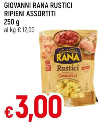 IperFamila GIOVANNI RANA RUSTICI RIPIENI ASSORTITI 250 g offerta