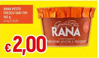 IperFamila RANA PESTO FRESCO VARI TIPI 140 g offerta