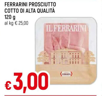 IperFamila FERRARINI PROSCIUTTO COTTO DI ALTA QUALITÀ 120 g offerta