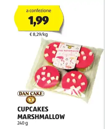 ALDI DAN CAKE CUPCAKES MARSHMALLOW 240 g offerta